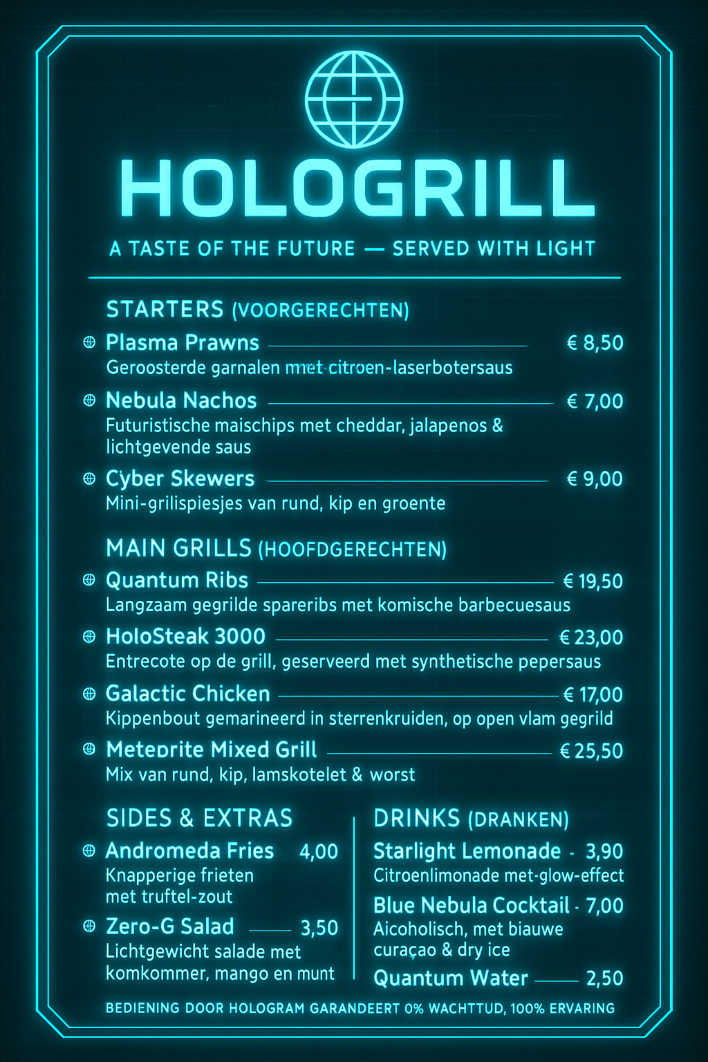 Volledig menu
