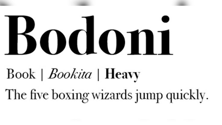 bodoni